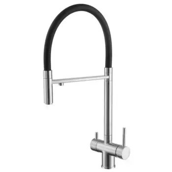 Смеситель для кухни Abber Wasser Kreis AF81141 с гибким изливом, хром