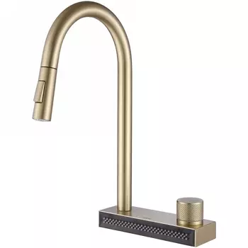 Смеситель для кухни Abber Wasser Kreis AF8114G матовое золото