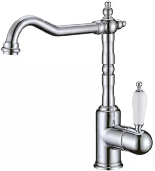 Смеситель для кухни Boheme Tradizionale хром глянцевый с ручкой cristal