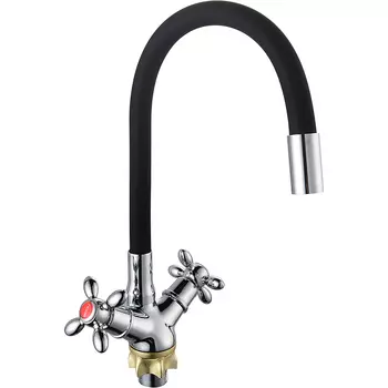 Смеситель для кухни Boou хром черный