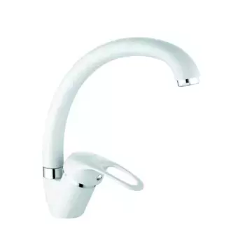 Смеситель для кухни D-Lin D150409-C, белый