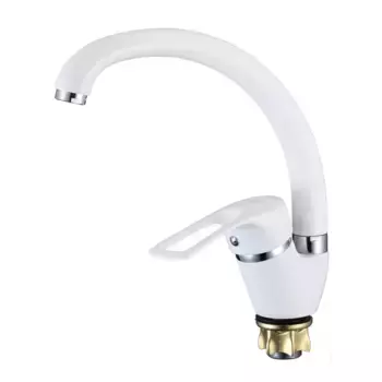 Смеситель для кухни D-Lin D150422-C, белый