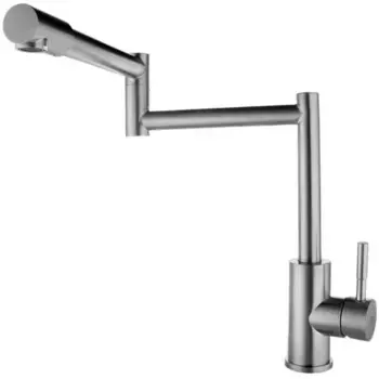 Смеситель для кухонной мойки Fashun A54409 с выдвижным изливом хром