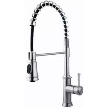 Смеситель для кухонной мойки Fashun A56008 с гибким изливом хром