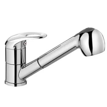 Смеситель для кухонной мойки Fashun A6003 с выдвижным изливом хром