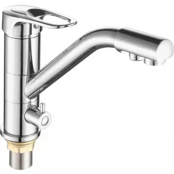 Смеситель для кухонной мойки Fashun A4304 с возможностью подключения фильтра хром