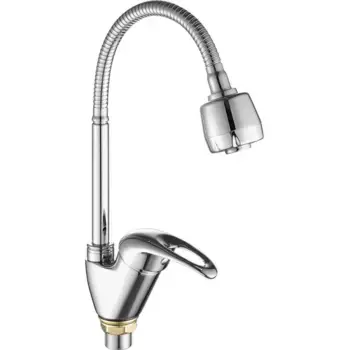 Смеситель для кухонной мойки Fashun A4303 с гибким изливом хром
