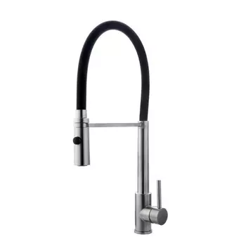 Смеситель для кухни Fashun хром черный