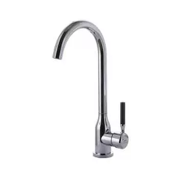 Смеситель для кухонной мойки Fashun A54022 хром, черный