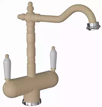 Смеситель для кухни Florentina Ария FL бежевый матовый