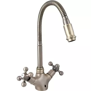 Смеситель для кухни Frap бронзовый