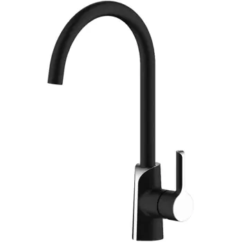 Смеситель для кухни Gappo черный глянцевый