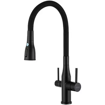 Смеситель для кухни Gappo черный матовый