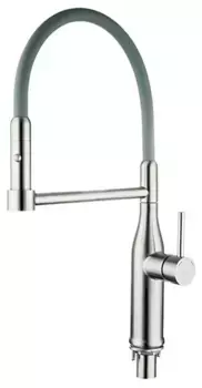 Смеситель для кухни Gappo сатин серый