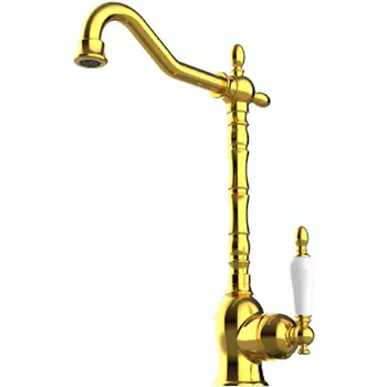 Смеситель для кухни GPD Retro золото