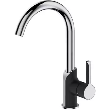 Смеситель для кухонной мойки Haiba HB70805-7 хром, черный