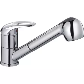 Смеситель для кухонной мойки Haiba HB6003 с выдвижным изливом хром