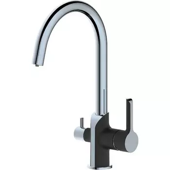 Смеситель для кухонной мойки Haiba HB76805-7 хром, черный