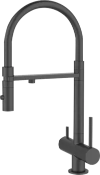 Смеситель для кухни IDDIS Ace ACEBLFFi05 черный матовый, с гибким изливом