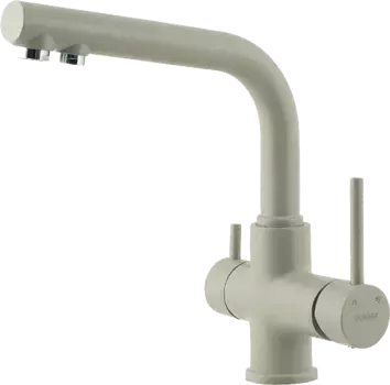Смеситель для кухни Lemark Comfort LM3061PGR с подключением к фильтру серый матовый, грей