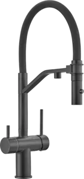 Смеситель для кухни Milacio Ultra черный матовый