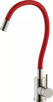 Смеситель для кухни Olive'S Balear 13435-3BLR красный с гибким изливом