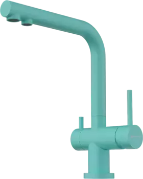 Смеситель для кухни Omoikiri Nagano с подключением к фильтру голубой матовый, azur blue