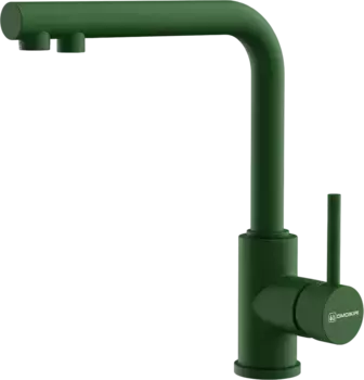 Смеситель для кухни Omoikiri Nakagawa 2 Plus с подключением к фильтру зеленый матовый, royal green