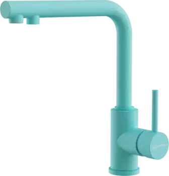 Смеситель для кухни Omoikiri Nakagawa 2 Plus с подключением к фильтру голубой матовый, azur blue