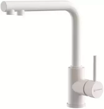 Смеситель для кухни Omoikiri Nakagawa 2 Plus с подключением к фильтру белый матовый, пастила