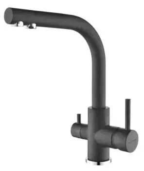 Смеситель для кухни Paulmark Essen Es213011-DG с подключением к фильтру серый, графит