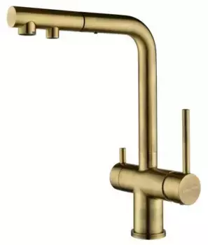 Смеситель для кухни Paulmark Serpentine Se213222-BR бронза
