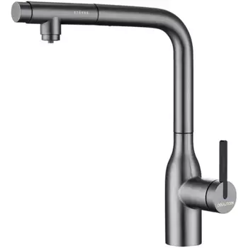 Смеситель для кухни Paulmark Viper серый матовый