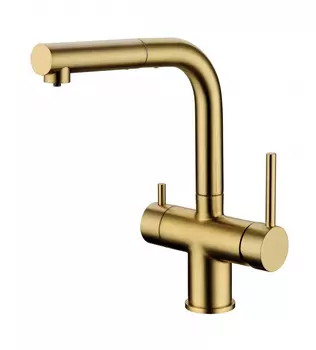 Смеситель для кухни под фильтр с выдвижным изливом GROCENBERG GB4097MG (Kerox Венгрия)