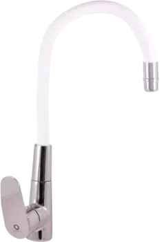 Смеситель для кухни Rav Slezak Amur с гибким изливом белый - хром