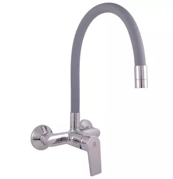 Смеситель для кухни Rav Slezak Colorado хром - серый матовый