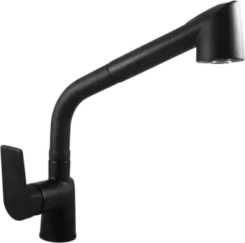 Смеситель для кухни Rav Slezak Colorado с гибким изливом черный матовый