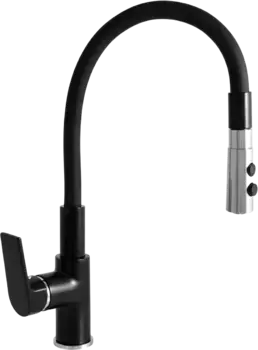 Смеситель для кухни Rav Slezak Colorado черный матовый, хром с гибким изливом