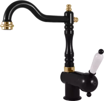 Смеситель для кухни Rav Slezak Labe черный матовый - золото