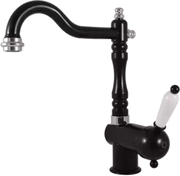 Смеситель для кухни Rav Slezak Labe черный матовый - хром