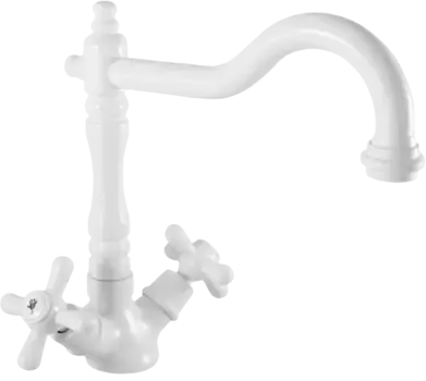 Смеситель для кухни Rav Slezak Morava retro белый