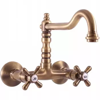 Смеситель для кухни RAV Slezak Morava retro бронза