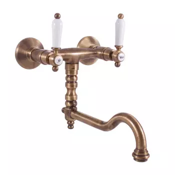 Смеситель для кухни RAV Slezak Morava retro бронза