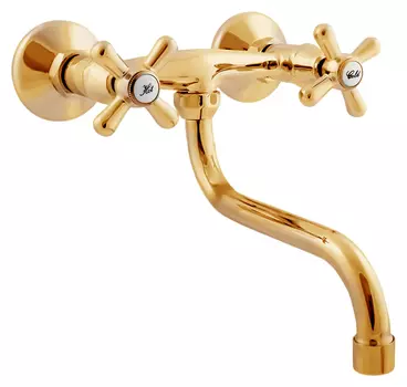 Смеситель для кухни Rav Slezak Morava retro золото