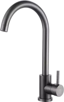 Смеситель для кухонной мойки РМС SUS124 SUS124PVD-017F хром, черный