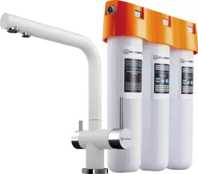 Смеситель для кухни с фильтром Omoikiri Nagano 4054.8028 белый