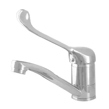 Смеситель для кухни с хирургической ручкой Сантаком stOMEGA 4579, хром