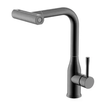 Смеситель для кухни с мультифункциональным изливом Splenka S206.49.09, графит