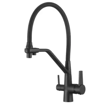 Смеситель для кухни с подключением фильтра для воды D-Lin D159317-A, черный
