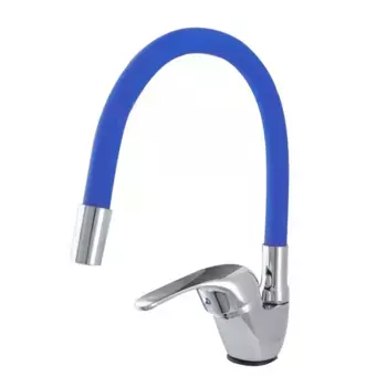 Смеситель для кухни Сантаком stOMEGA 3398-4, синий